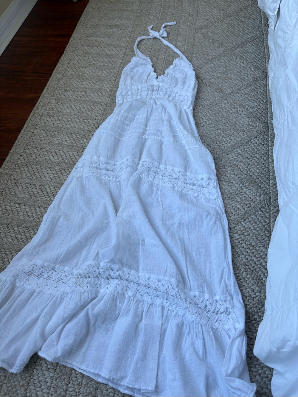Linen halter dress